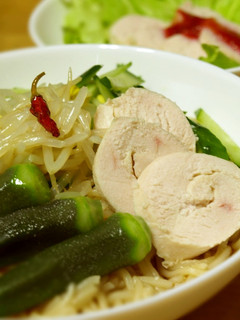 鶏ハム冷麺 梅酢風味-レシピのメイン写真