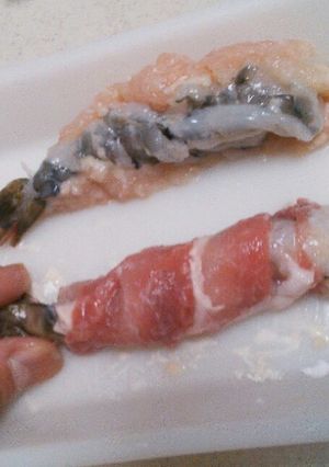 我が家のちょいご馳走*肉巻きエビフライ-レシピのメイン写真