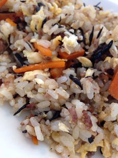 ひじきの煮物 リメイク炒飯ランチ-レシピのメイン写真