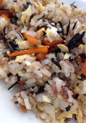 ひじきの煮物 リメイク炒飯ランチ-レシピのメイン写真