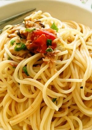 時短！ツナとトマトの和風スパゲッティー-レシピのメイン写真