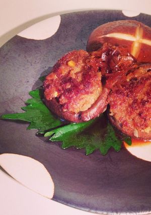 椎茸の肉詰め 生姜ソース-レシピのメイン写真