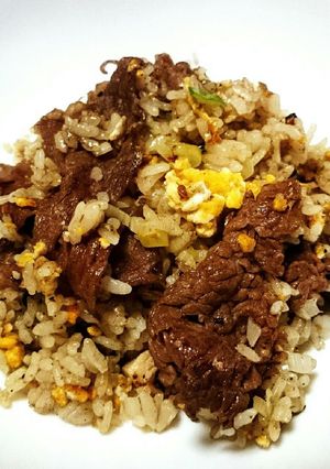 がっつり☆焦がしニンニク牛肉炒飯-レシピのメイン写真
