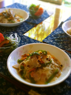 お野菜たっぷり☆簡単あったかスープ素麺-レシピのメイン写真
