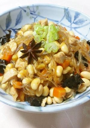 きくらげ&春雨の中華風煮豆-レシピのメイン写真