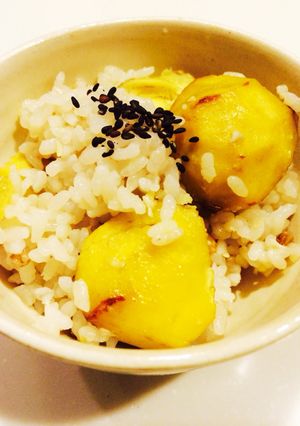 圧力鍋で簡単栗ご飯-レシピのメイン写真
