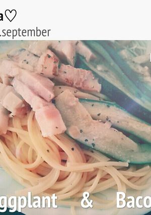 ♡なすとベーコンの和風クリームパスタ♡-レシピのメイン写真