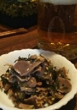 簡単！砂肝のぽん酢和え-レシピのメイン写真