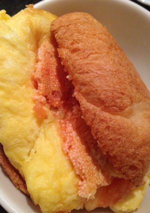 明太チーズオムレツサンド-レシピのメイン写真