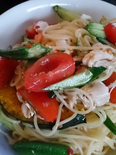 しっとり笹身の冷製パスタ-レシピのメイン写真