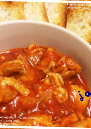 簡単チキンのトマト煮-レシピのメイン写真