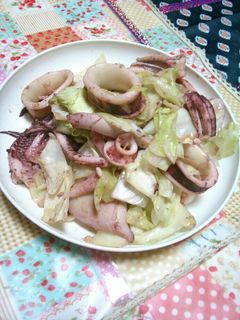 キャベツいか醤油炒め-レシピのメイン写真