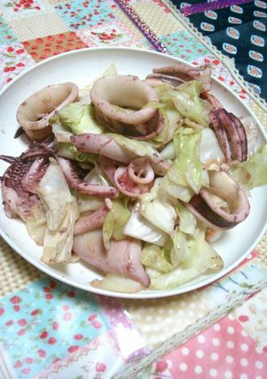 キャベツいか醤油炒め-レシピのメイン写真