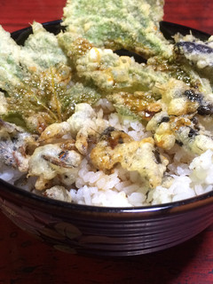 コオロギとスズメバチの天ぷら丼-レシピのメイン写真
