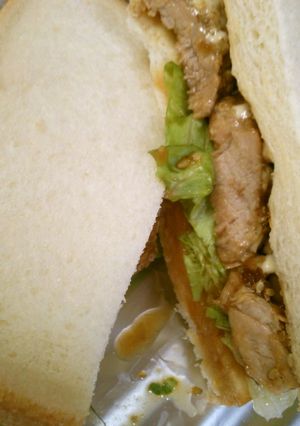テリヤキバーガー風 絶品 照り焼きサンド-レシピのメイン写真