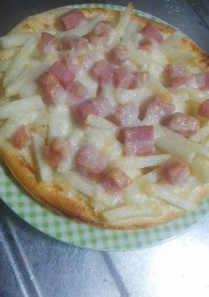 冷凍ポテトでジャーマンピザ-レシピのメイン写真