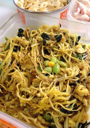 簡単もやしカレー風味キノコ運動会お弁当に-レシピのメイン写真