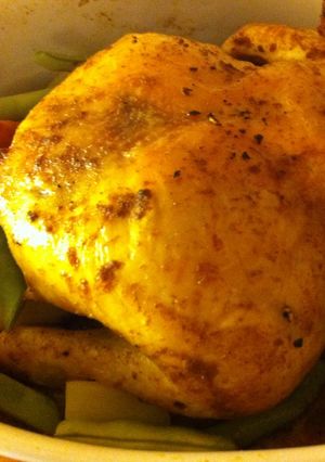 カレー味の丸ごとローストチキン-レシピのメイン写真