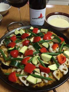 夏野菜と蛸のパエリア-レシピのメイン写真