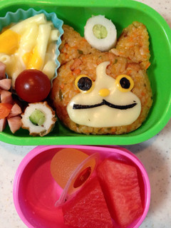 3歳 スクールお弁当♫ジバニャン-レシピのメイン写真