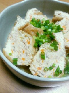つくね風♡油揚げの巾着煮-レシピのメイン写真