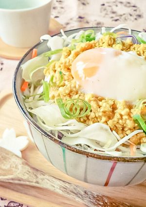 さっぱりヘルシー鶏そぼろカレー丼-レシピのメイン写真