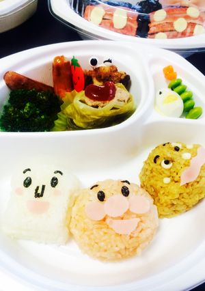 アンパンマンおにぎり♡弁当-レシピのメイン写真