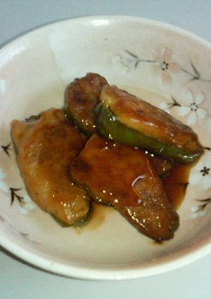 ツナバーグinピーマンカップのみぞれ煮-レシピのメイン写真