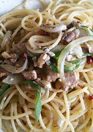 サンマのわたソースパスタ-レシピのメイン写真