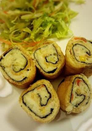 油揚げで渦巻き＊ポテトロール-レシピのメイン写真
