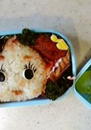 ちょっとコワイ？キューピーのキャラ弁♪♪-レシピのメイン写真