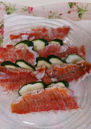 シキシマハナダイ(敷島花鯛)の刺身-レシピのメイン写真