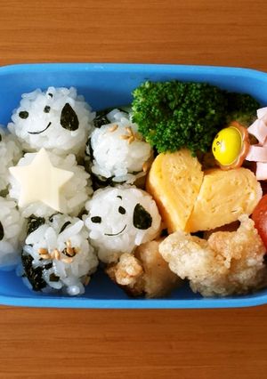 一口でパクッ☆コロコロスヌーピー弁当-レシピのメイン写真