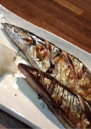 網につかない！グリルで秋刀魚の塩焼き-レシピのメイン写真