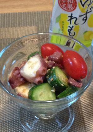 和果ごこちでゆず風味の簡単酢の物♡-レシピのメイン写真