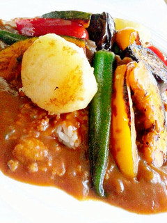 挽き肉の焼き野菜カレー-レシピのメイン写真