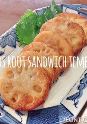 うまうま！簡単レンコンの鶏肉のはさみ揚げ-レシピのメイン写真