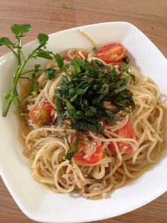 ツナとトマトのパスタ-レシピのメイン写真