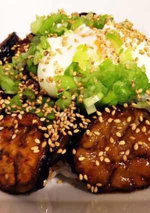 ナスの甘辛丼-レシピのメイン写真