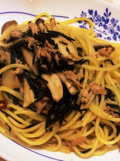 ツナとひじきの和風パスタ-レシピのメイン写真