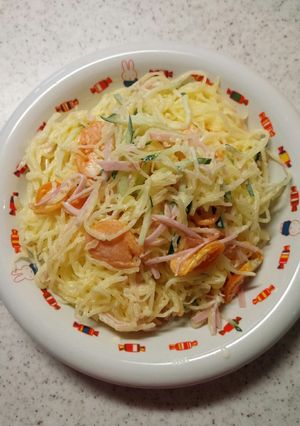 糸瓜と食用ほおづきのサラダ-レシピのメイン写真