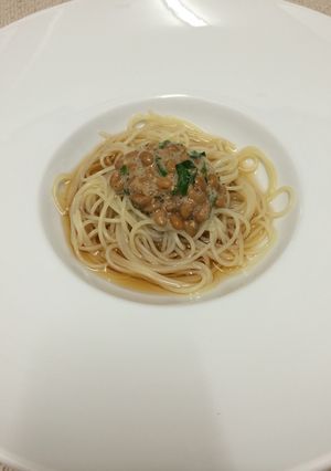 納豆の冷製パスタ-レシピのメイン写真