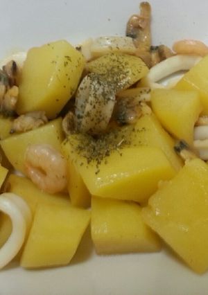 魚介とじゃがいものコンソメ炒め☆-レシピのメイン写真