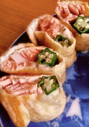 秋鮭とチーズの油揚げ巻き-レシピのメイン写真