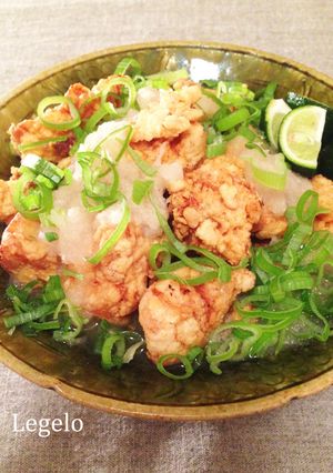 鶏むね肉の唐揚げ♪三杯酢大根おろし和え-レシピのメイン写真