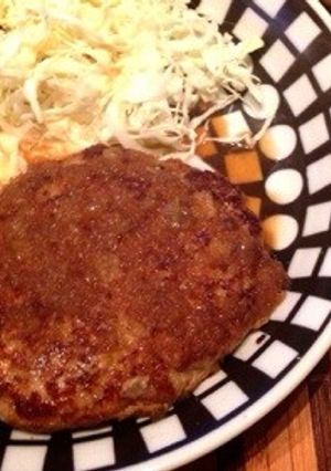 居酒屋直伝！ふわふわ男ハンバーグ！-レシピのメイン写真