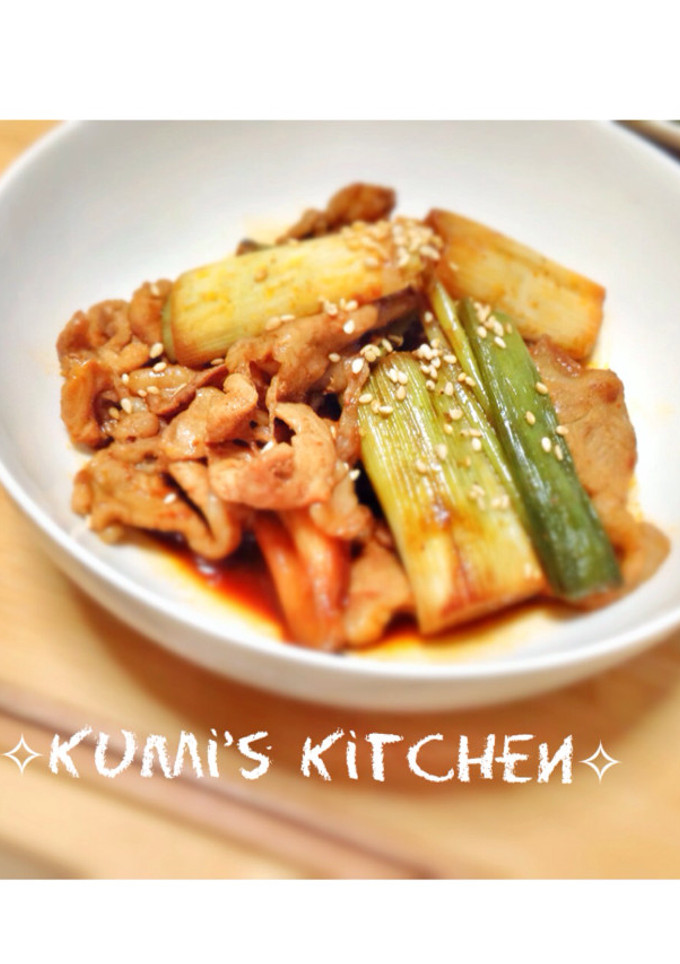 豚肉とネギの中華風炒め-レシピのメイン写真