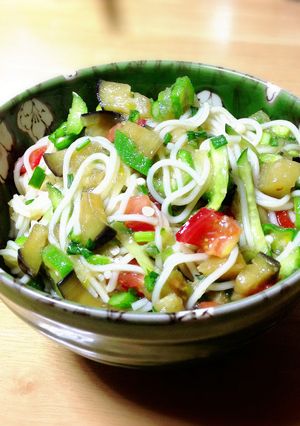 野菜たっぷりヘルシーそうめん-レシピのメイン写真