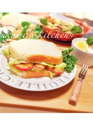 美味しいよ♡アップルチーズサンド♡♡-レシピのメイン写真