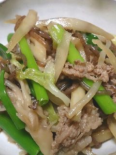 牛肉と白菜のすき焼き風炒め-レシピのメイン写真